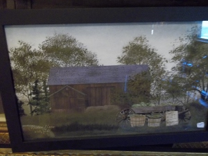 BILLY JACOBS PRODUCE WAGON PRINT Under Glass Black Frame USA MADE