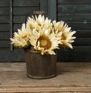 White Sunflower Pick