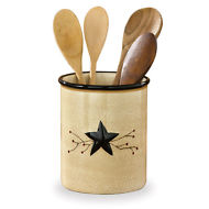 STAR & BERRY VINE CERAMIC UTENSIL CROCK Park Designs 307-699